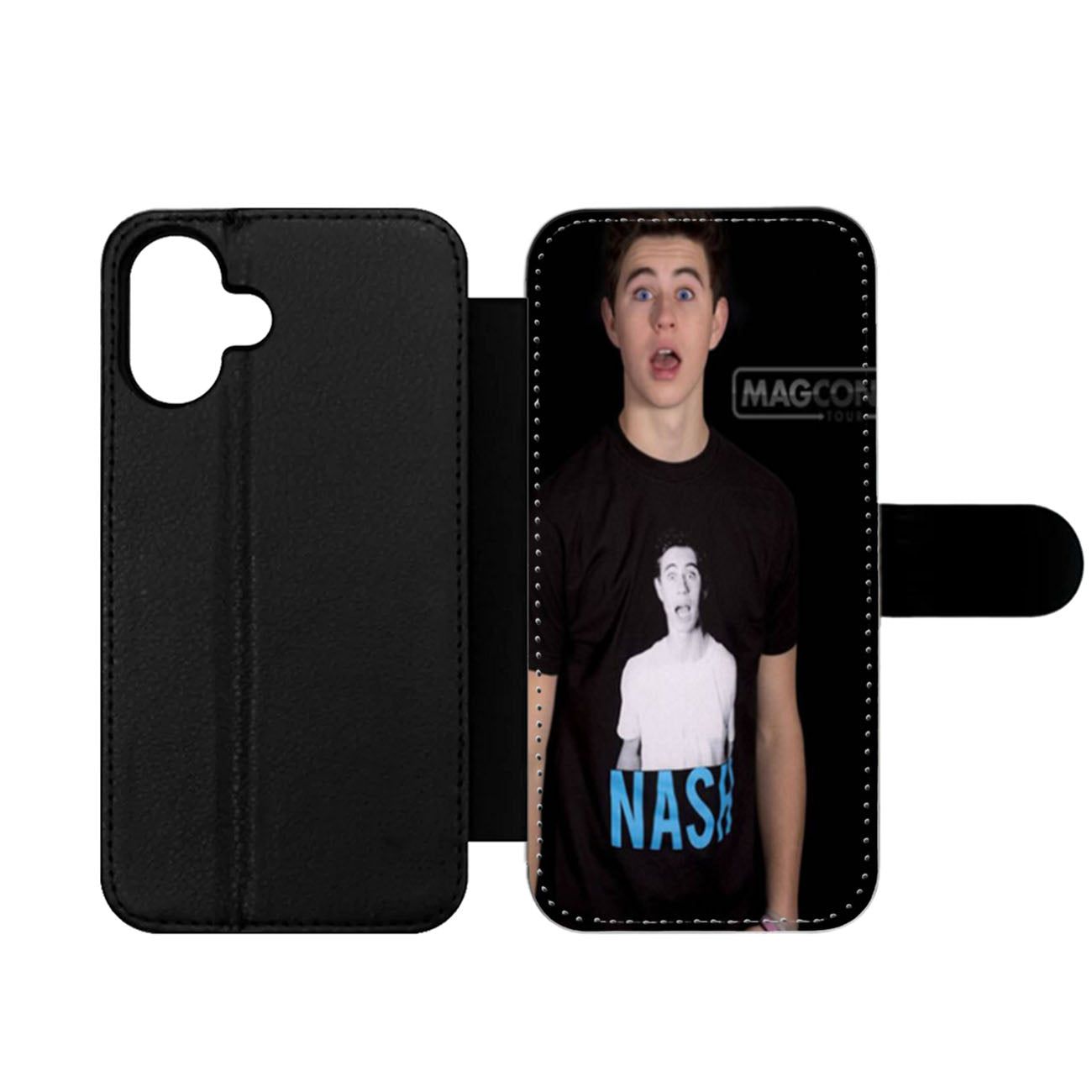 Nash Grier Magcon Boys Face Wallet iPhone Case