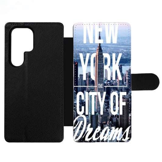 New York The City of Dreams Wallet Samsung Case