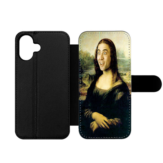 Nicolas Cage Mona Lisa Wallet iPhone Case
