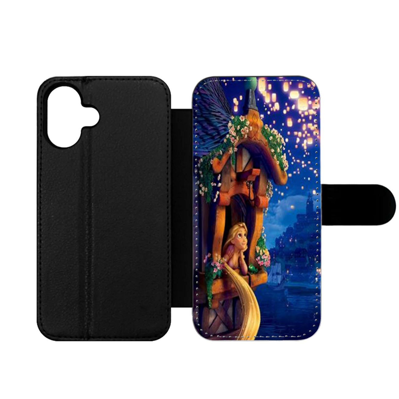 Night Evening Tangled Rapunzel Wallet iPhone Case