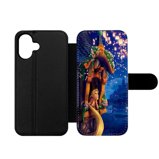 Night Evening Tangled Rapunzel Wallet iPhone Case