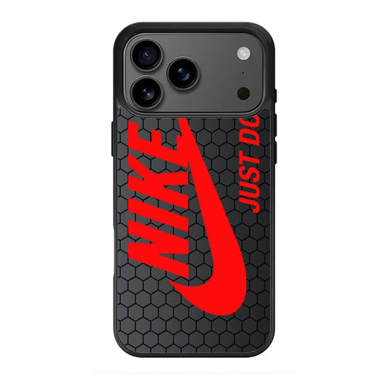 Nike Just Do it Red Hexagon iPhone 17 Pro Max Case