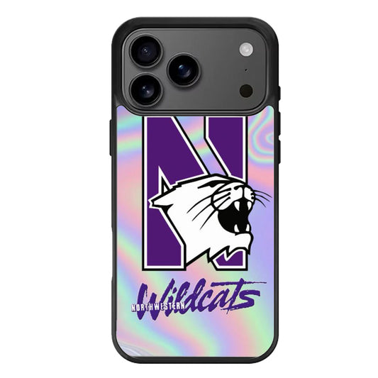 Northwestern Wildcats Holographic iPhone 17 Pro Max Case