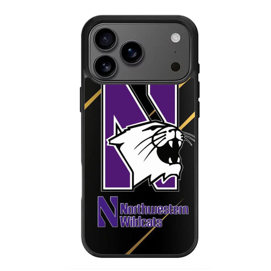 Northwestern Wildcats Metallic iPhone 17 Pro Max Case