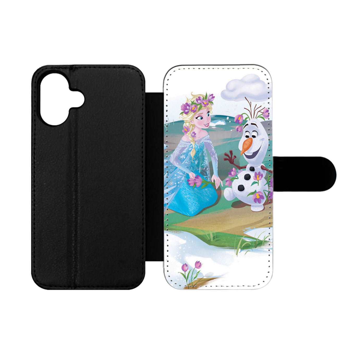 Olaf and Elsa in spring Wallet iPhone Case