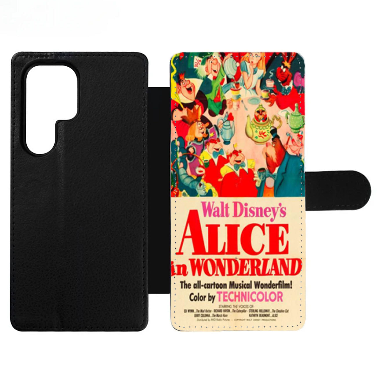 Old Disney Posters Alice In Wonderland Wallet Samsung Case