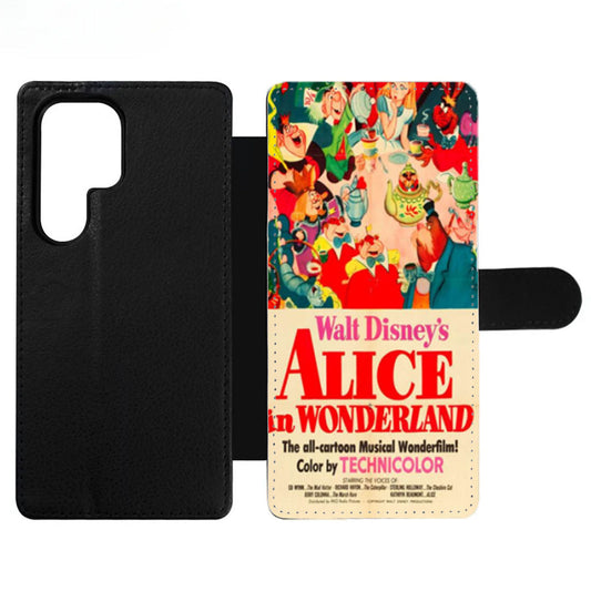 Old Disney Posters Alice In Wonderland Wallet Samsung Case