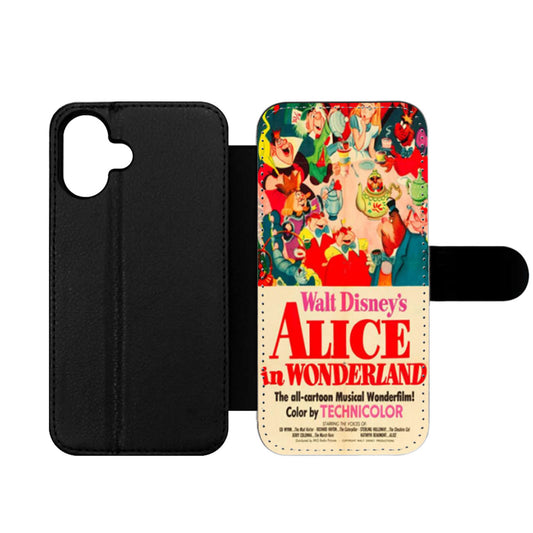 Old Disney Posters Alice In Wonderland Wallet iPhone Case