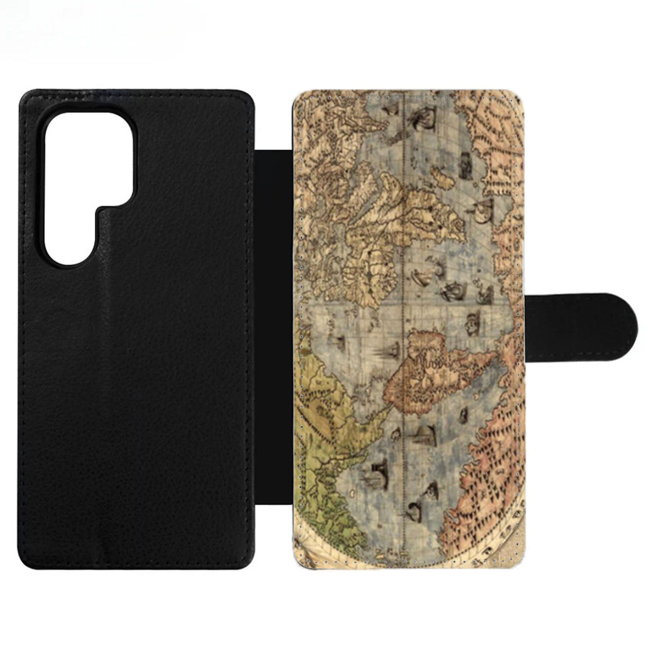 Old Retro World Map Wallet Samsung Case