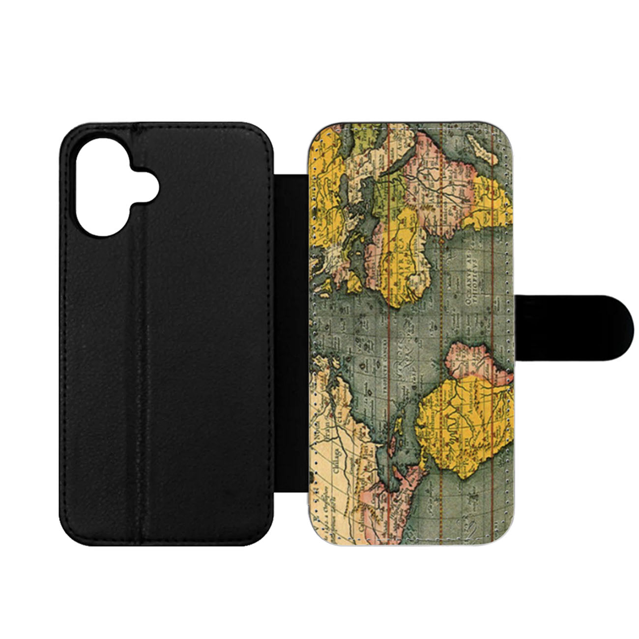 Old World Map Photo Wallet iPhone Case
