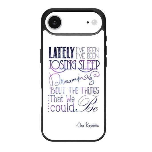One Republic Counting Stars Lyric iPhone Air Case