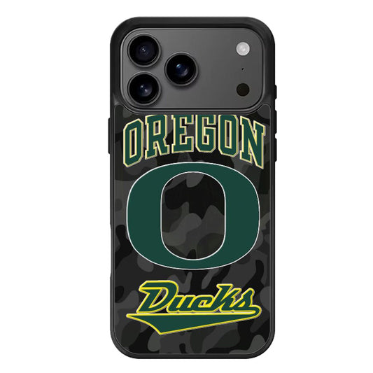 Oregon Ducks Black Camo iPhone 17 Pro Max Case