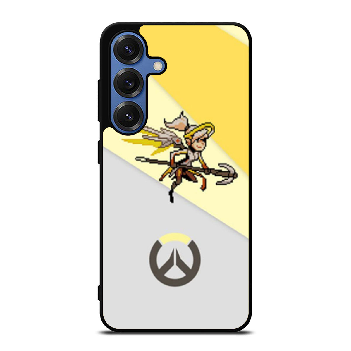Overwatch Classic Mercy Pixel Spray Samsung S25 Ultra Case