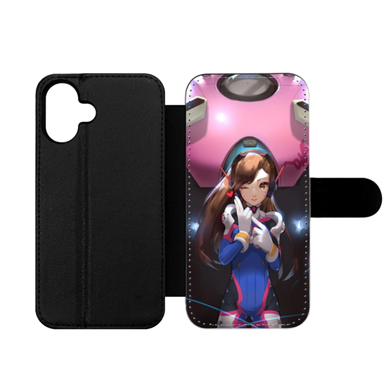 Overwatch DVa Hana Song Wallet iPhone Case