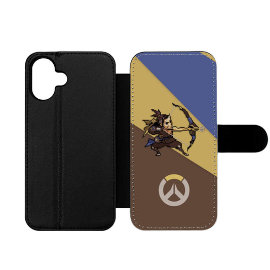 Overwatch Hanzo Pixel Spray Wallet iPhone Case