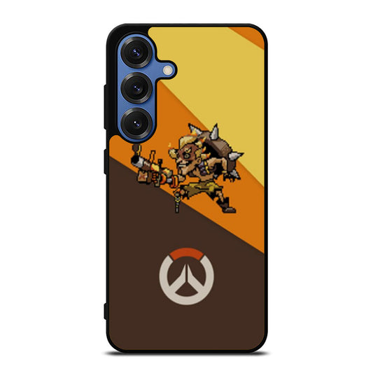 Overwatch Junkrat Pixel Spray Samsung S25 Ultra Case
