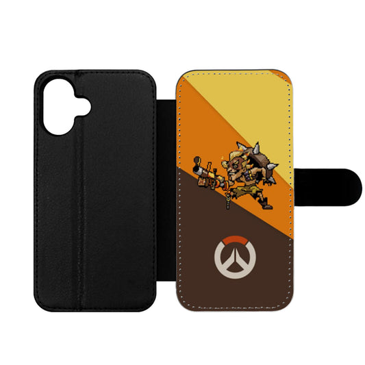 Overwatch Junkrat Pixel Spray Wallet iPhone Case