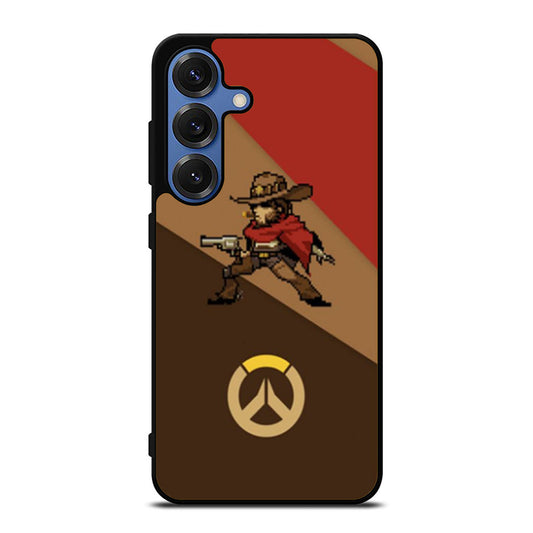 Overwatch McCree Pixel Spray Samsung S25 Ultra Case