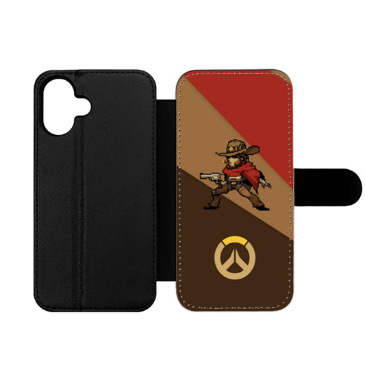 Overwatch McCree Pixel Spray Wallet iPhone Case