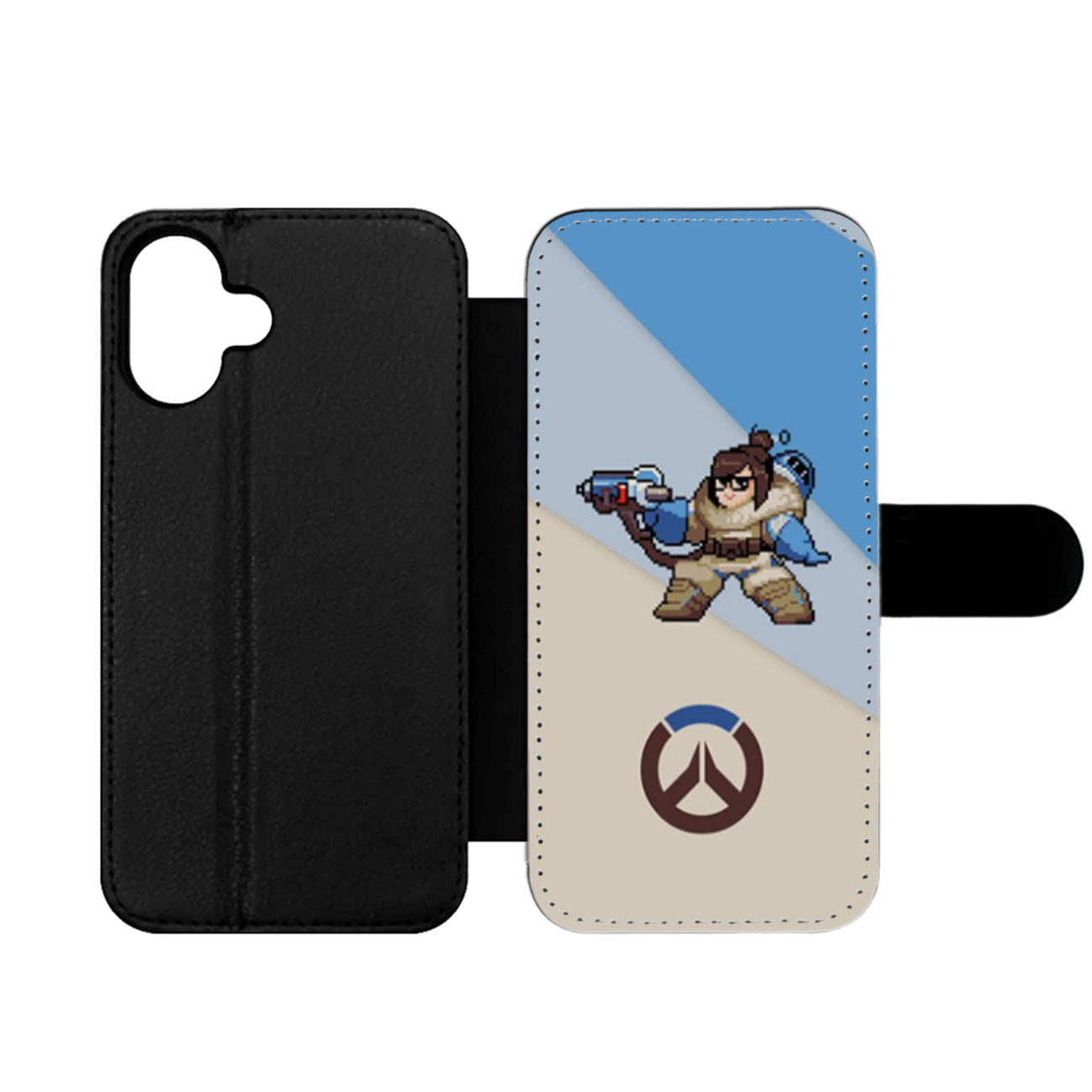 Overwatch Mei Pixel Spray Wallet iPhone Case