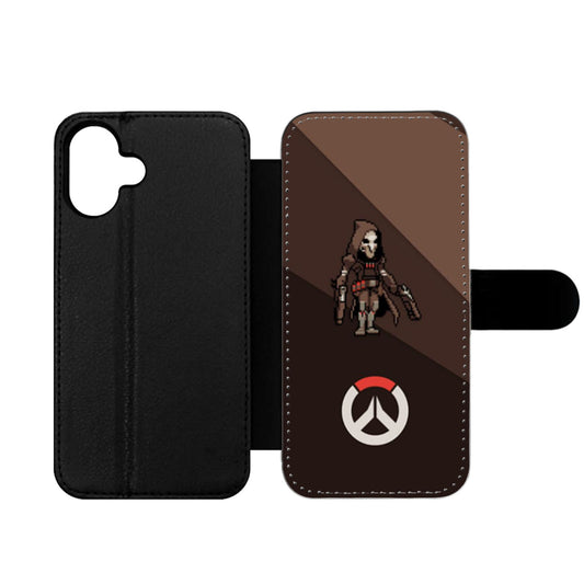 Overwatch Reaper Pixel Spray Wallet iPhone Case