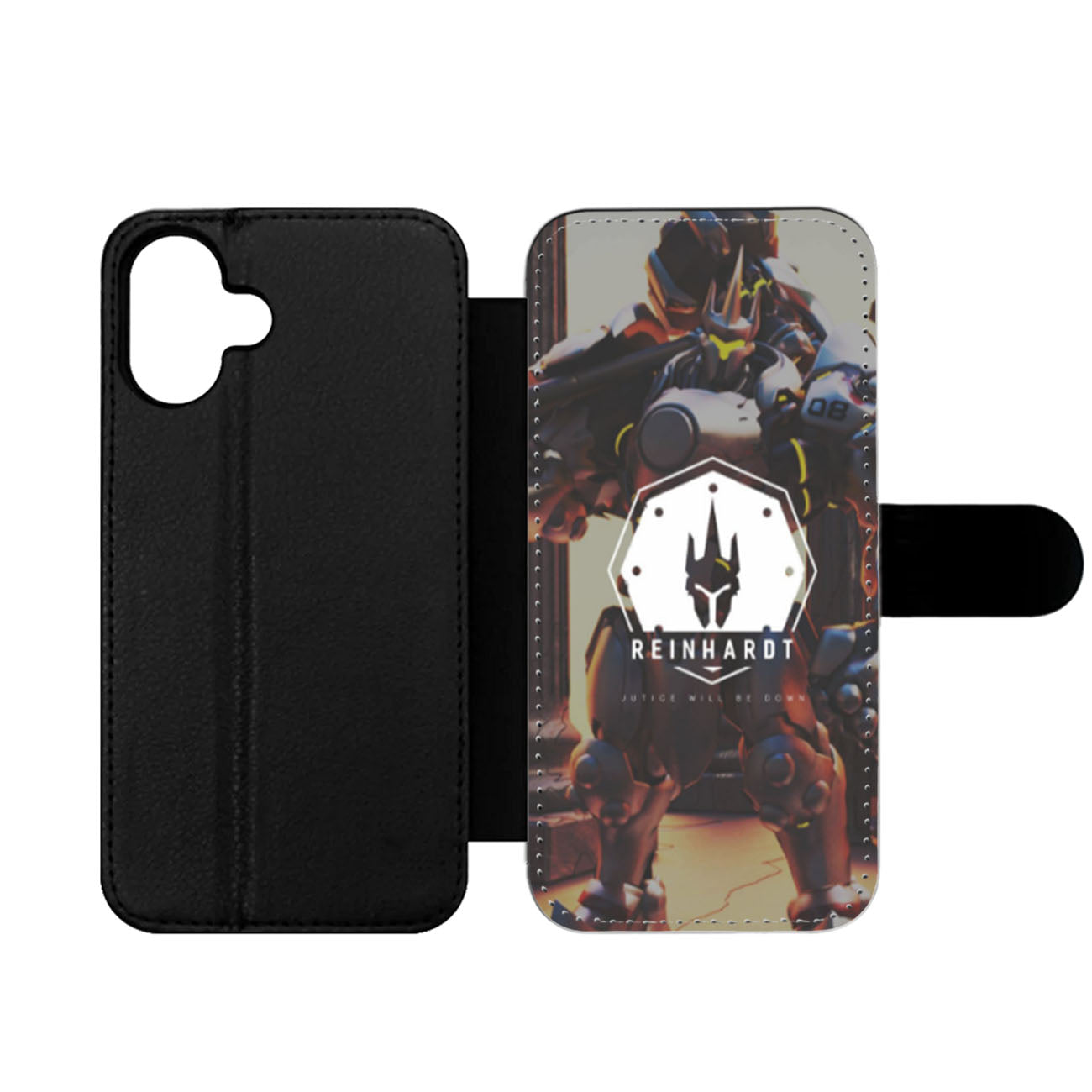 Overwatch Reinhardt Justice Will Be Down Wallet iPhone Case