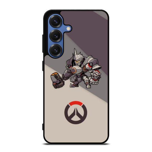 Overwatch Reinhardt Pixel Spray Samsung S25 Ultra Case
