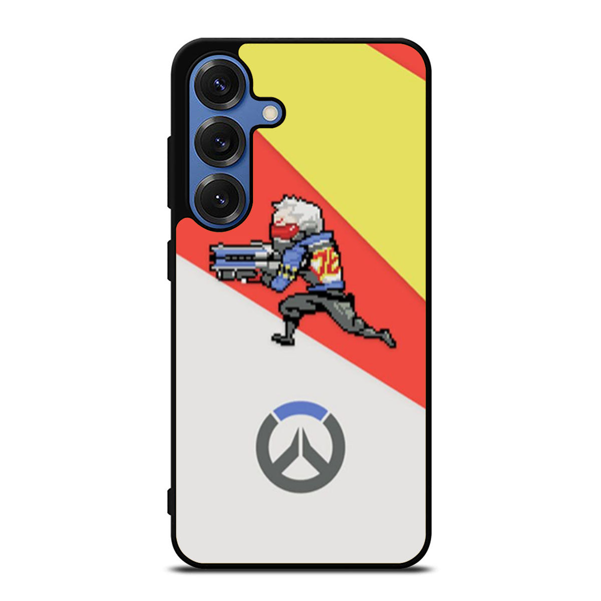 Overwatch Soldier 76 Pixel Spray Samsung S25 Ultra Case