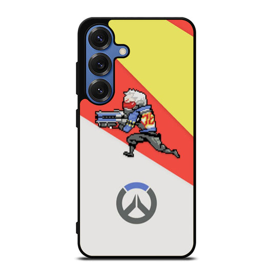 Overwatch Soldier 76 Pixel Spray Samsung S25 Ultra Case