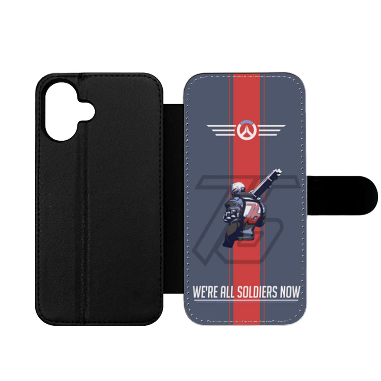 Overwatch Soldier 76 Were All Soldiers Now Wallet iPhone Case