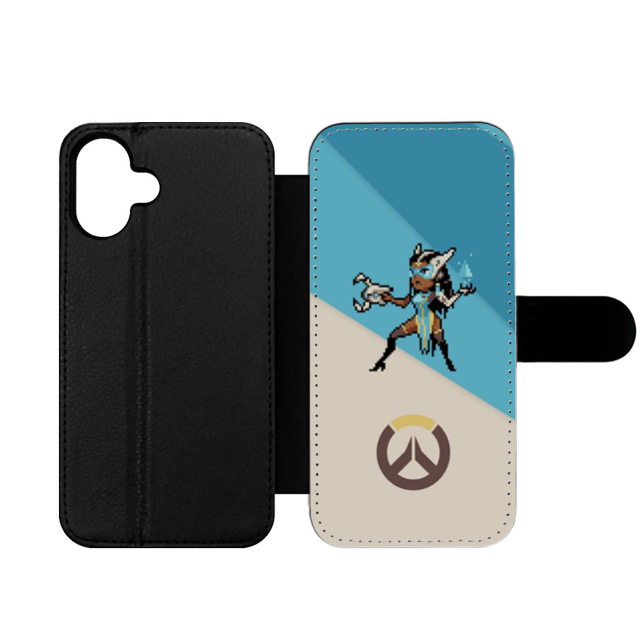 Overwatch Symmetra Pixel Spray Wallet iPhone Case