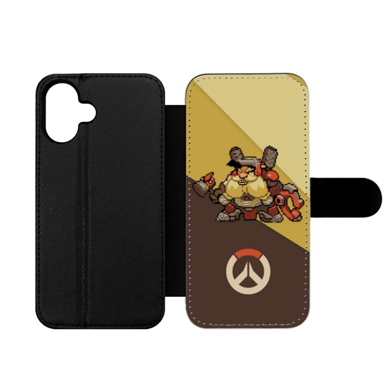 Overwatch Torbjorn 2 Pixel Spray Wallet iPhone Case