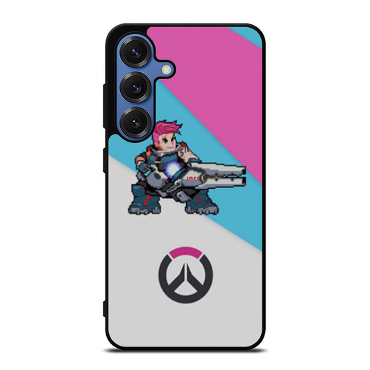 Overwatch Zarya Pixel Spray Samsung S25 Ultra Case