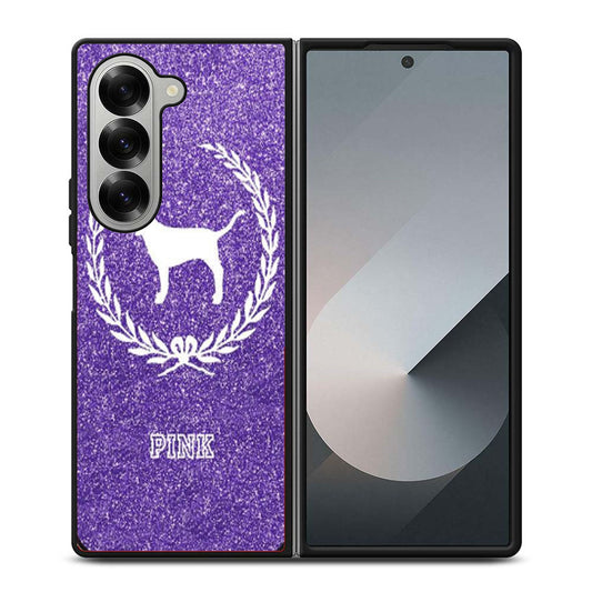 PINK DOG VICTORIAS SECRET Samsung Z Fold 6 Case