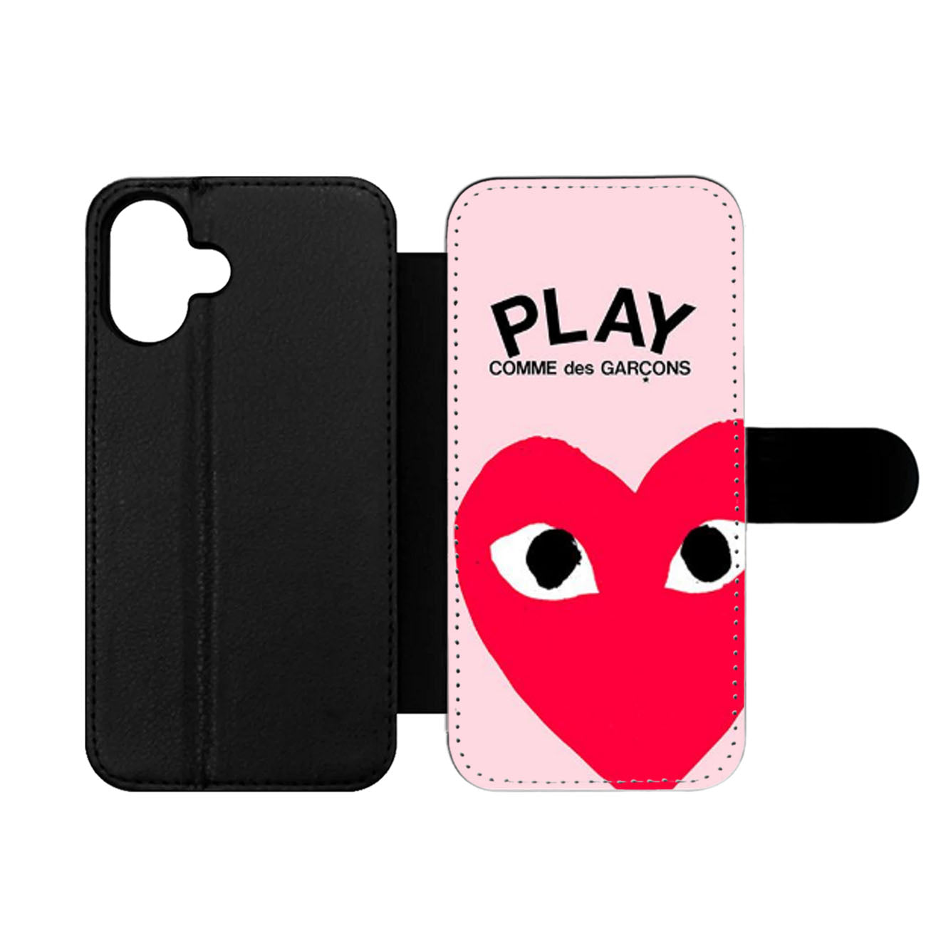 PLAY COMME DES GARCONS PINK Wallet iPhone Case