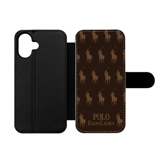 POLO RALPH LAUREN COLLAGE BROWN Wallet iPhone Case