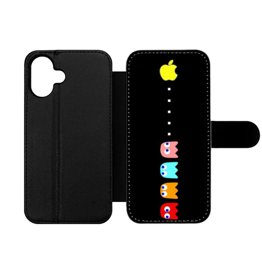 Pac Man Design Wallet iPhone Case