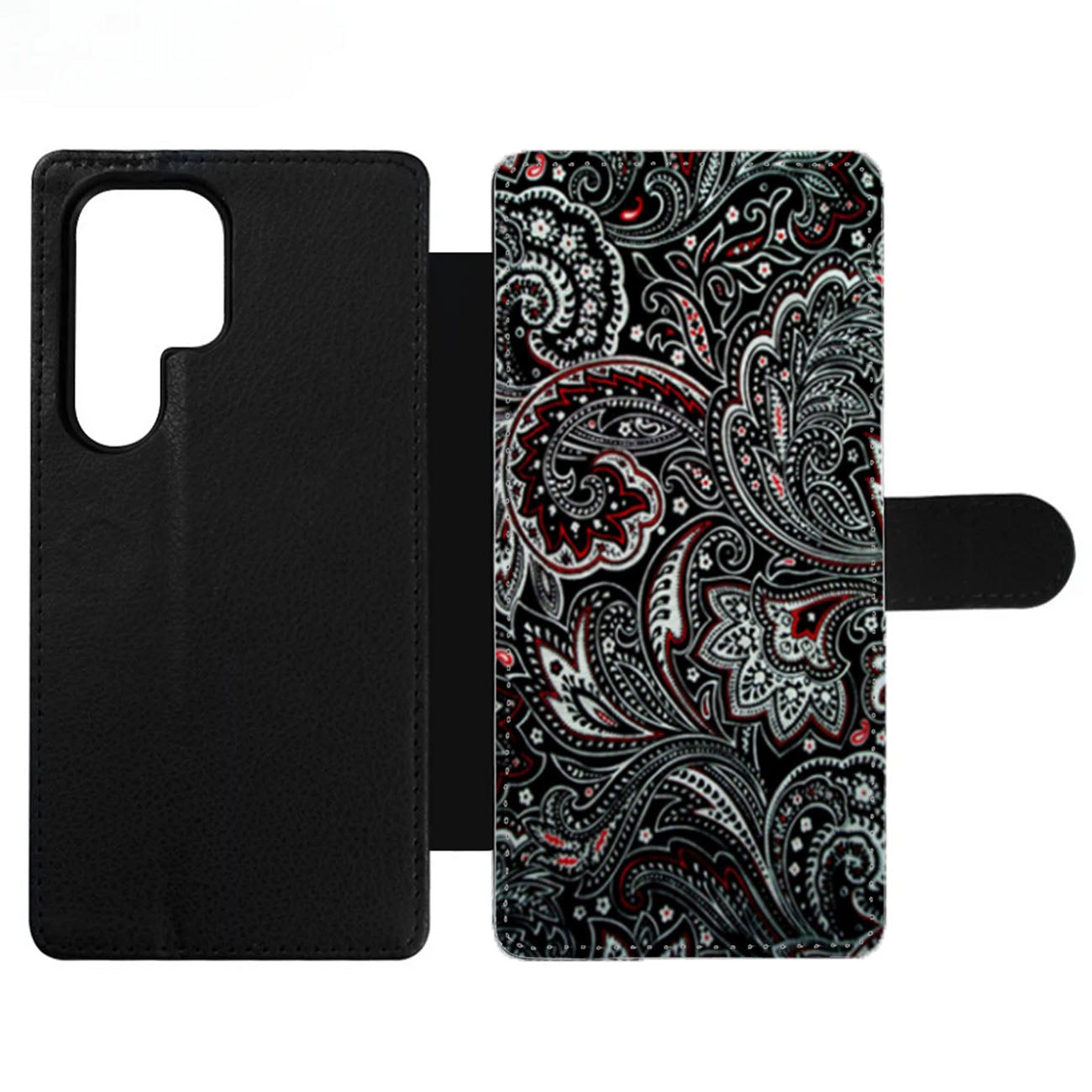 Paisley Pattern Art Wallet Samsung Case