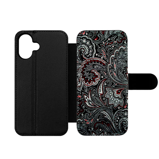 Paisley Pattern Art Wallet iPhone Case