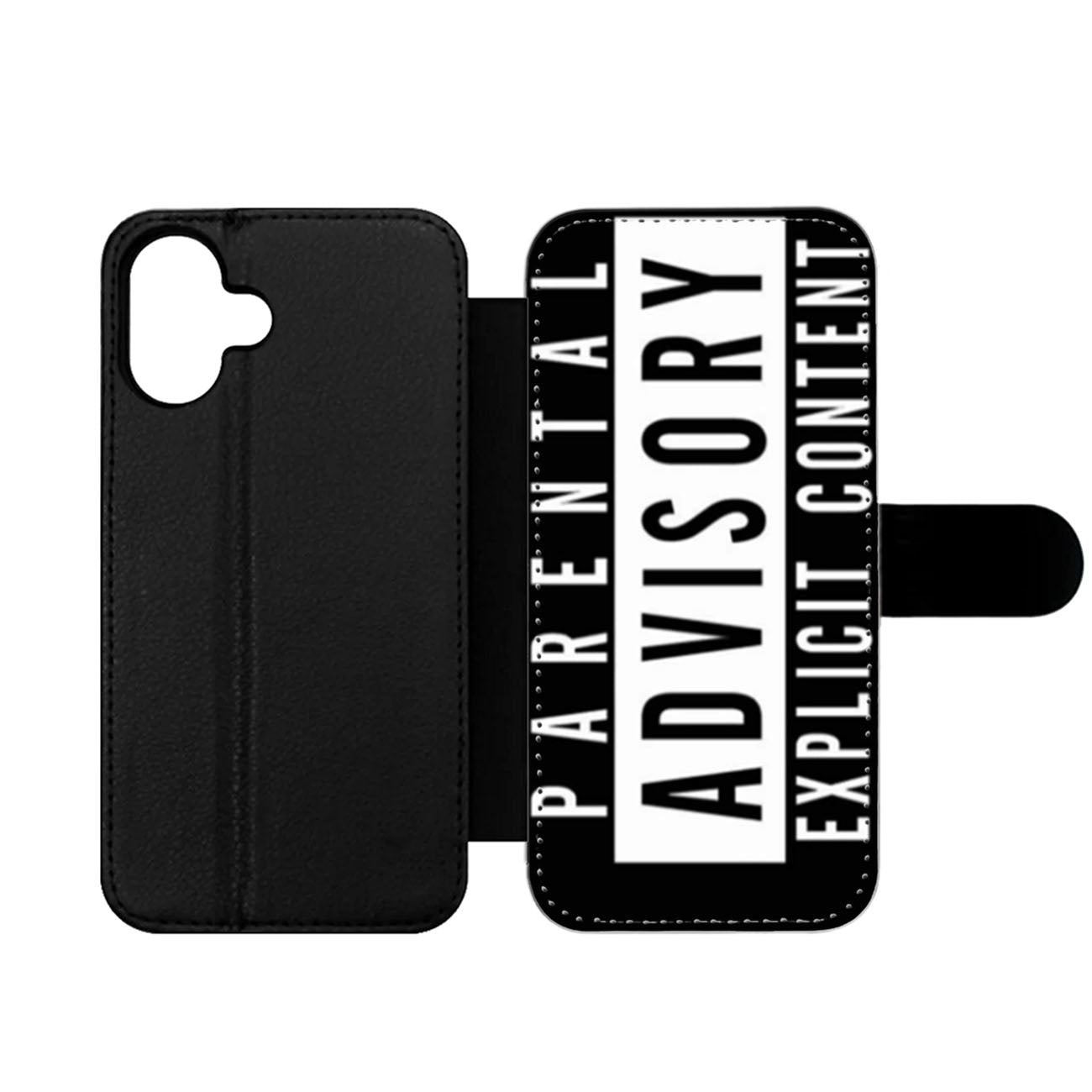 Parental Advisory Explicit Content Wallet iPhone Case