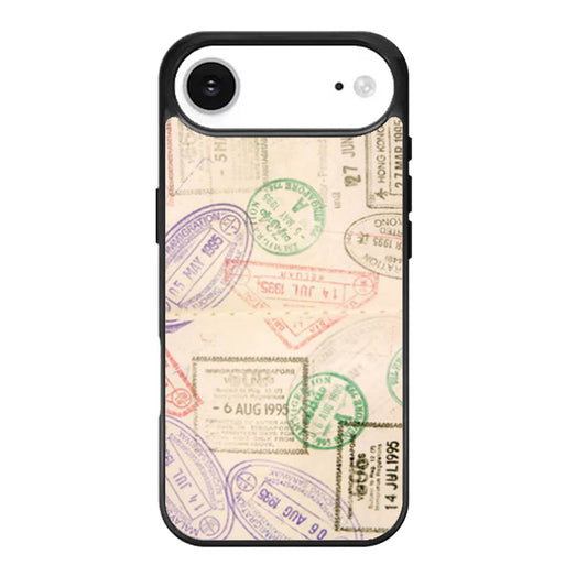 Passport Stamps World Travel Marks iPhone Air Case