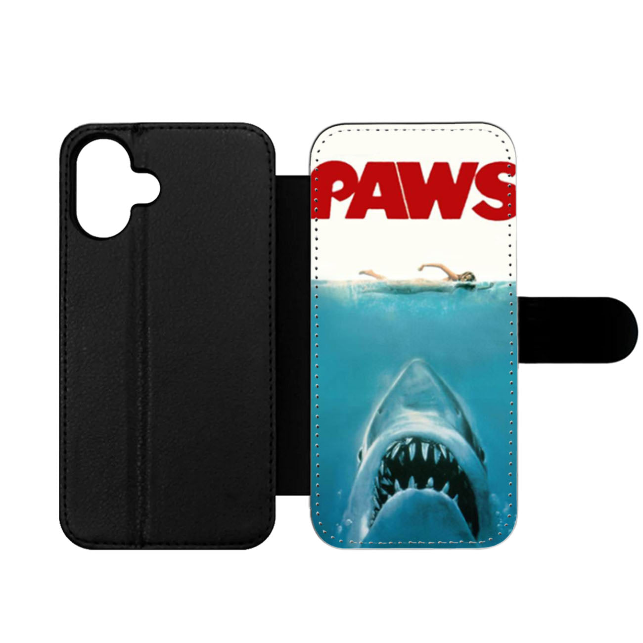 Paws Movie Parody Funny Cat Attack Wallet iPhone Case
