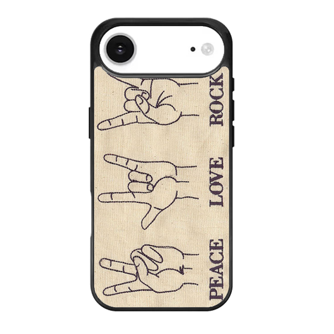 Peace Love Rock Hand Sign iPhone Air Case