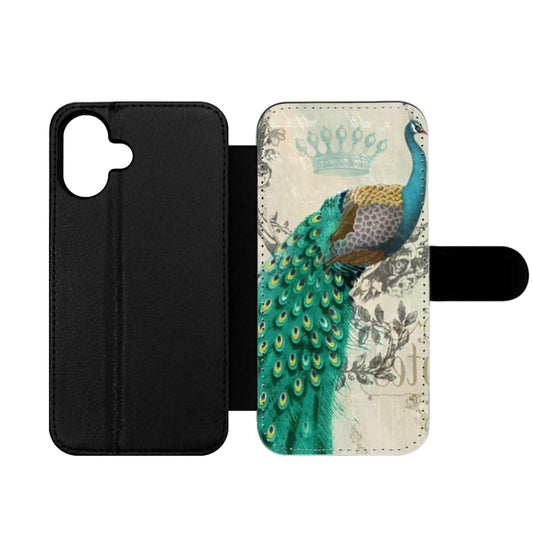 Peacock Art Wallet iPhone Case