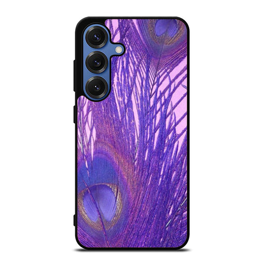Peacock Feather Purple Samsung S25 Ultra Case