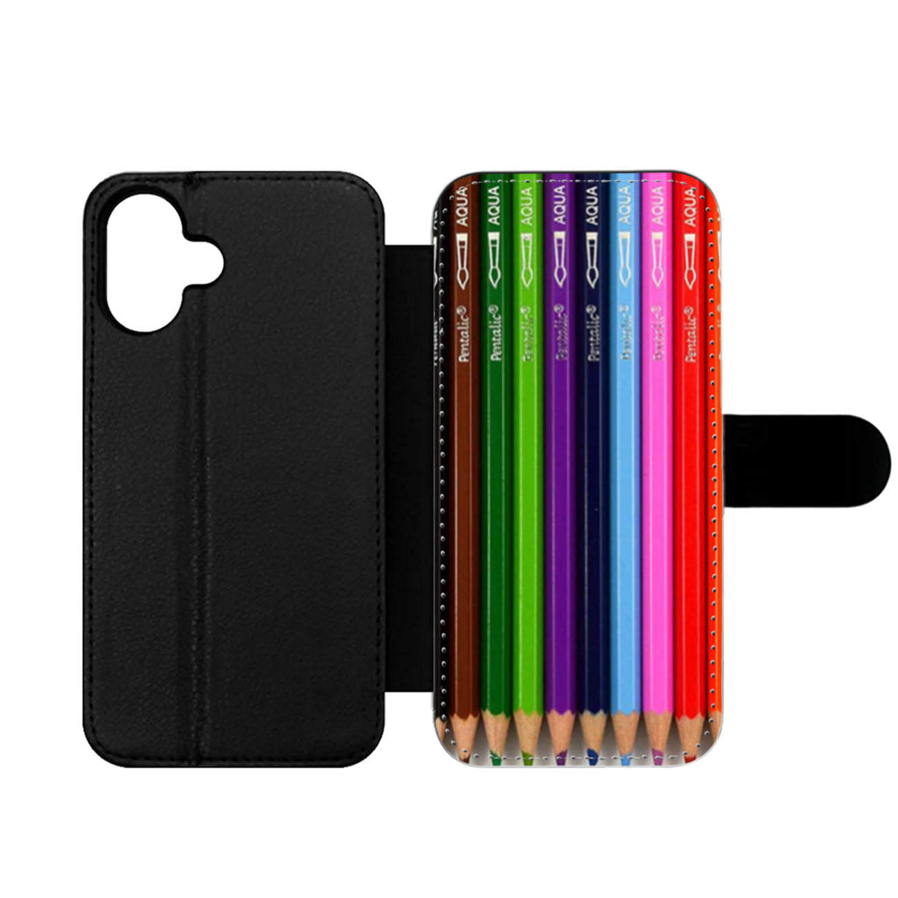 Pencil Color Set Wallet iPhone Case