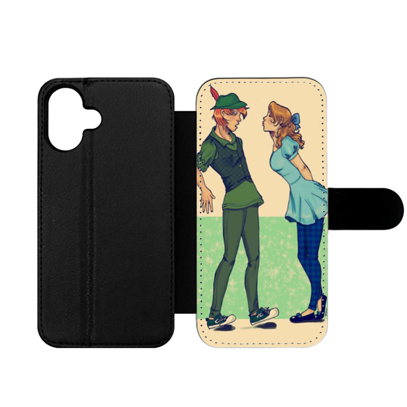 Peter Pan and Wendy Wallet iPhone Case