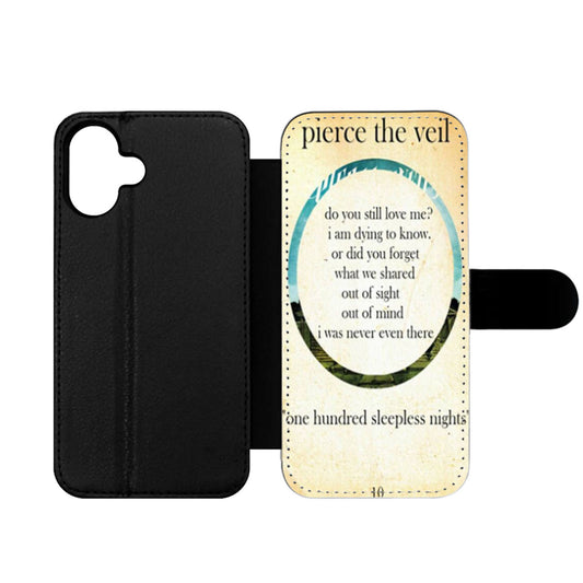 Pierce The Veil Band Lyric Wallet iPhone Case