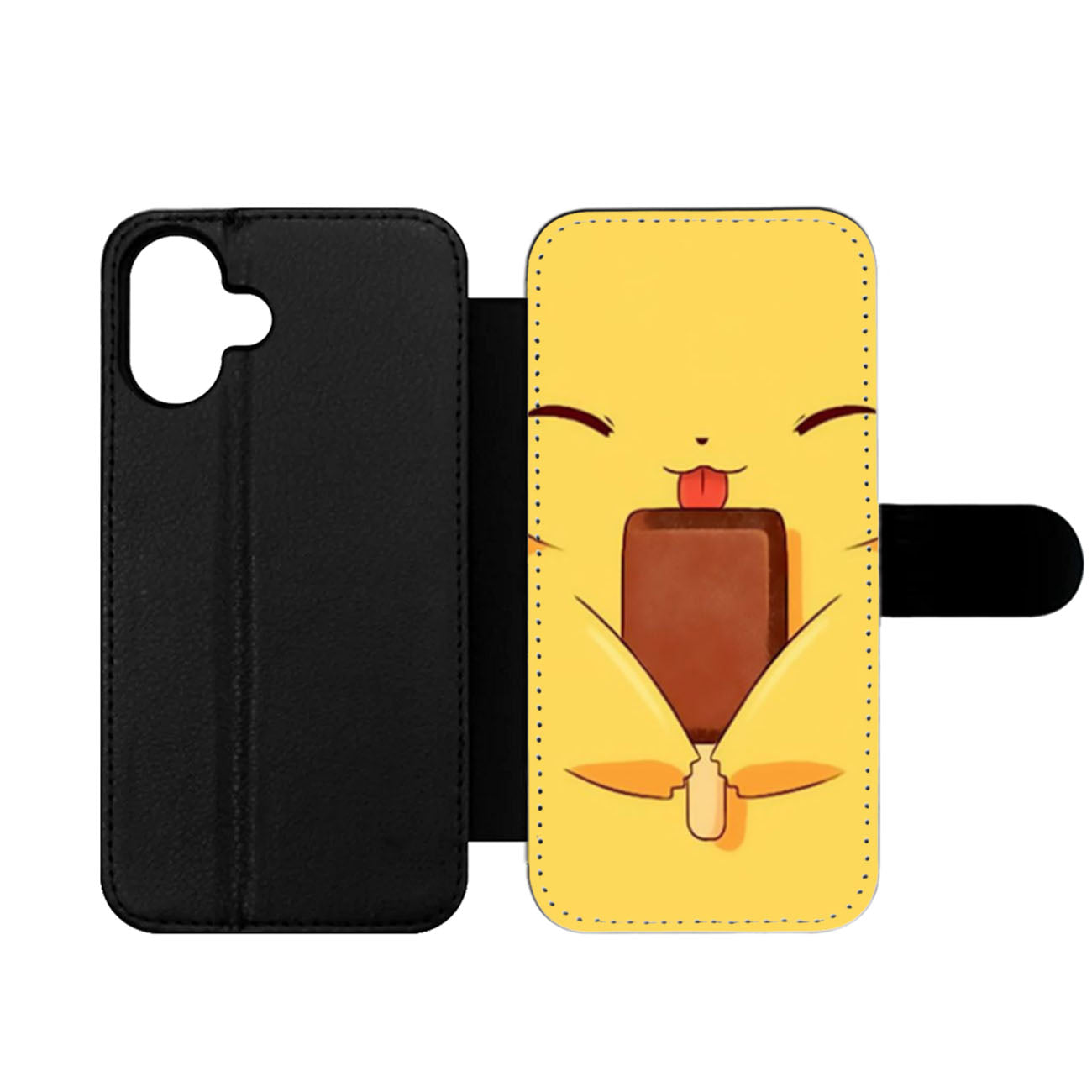 Pikachu Chocolate Popsicle Wallet iPhone Case