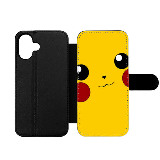 Pikachu Face Two Wallet iPhone Case